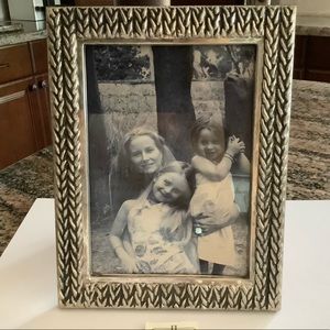 Authentic Vintage John Hardy Sterling Silver Picture Frame w/Wood Back and Easel
